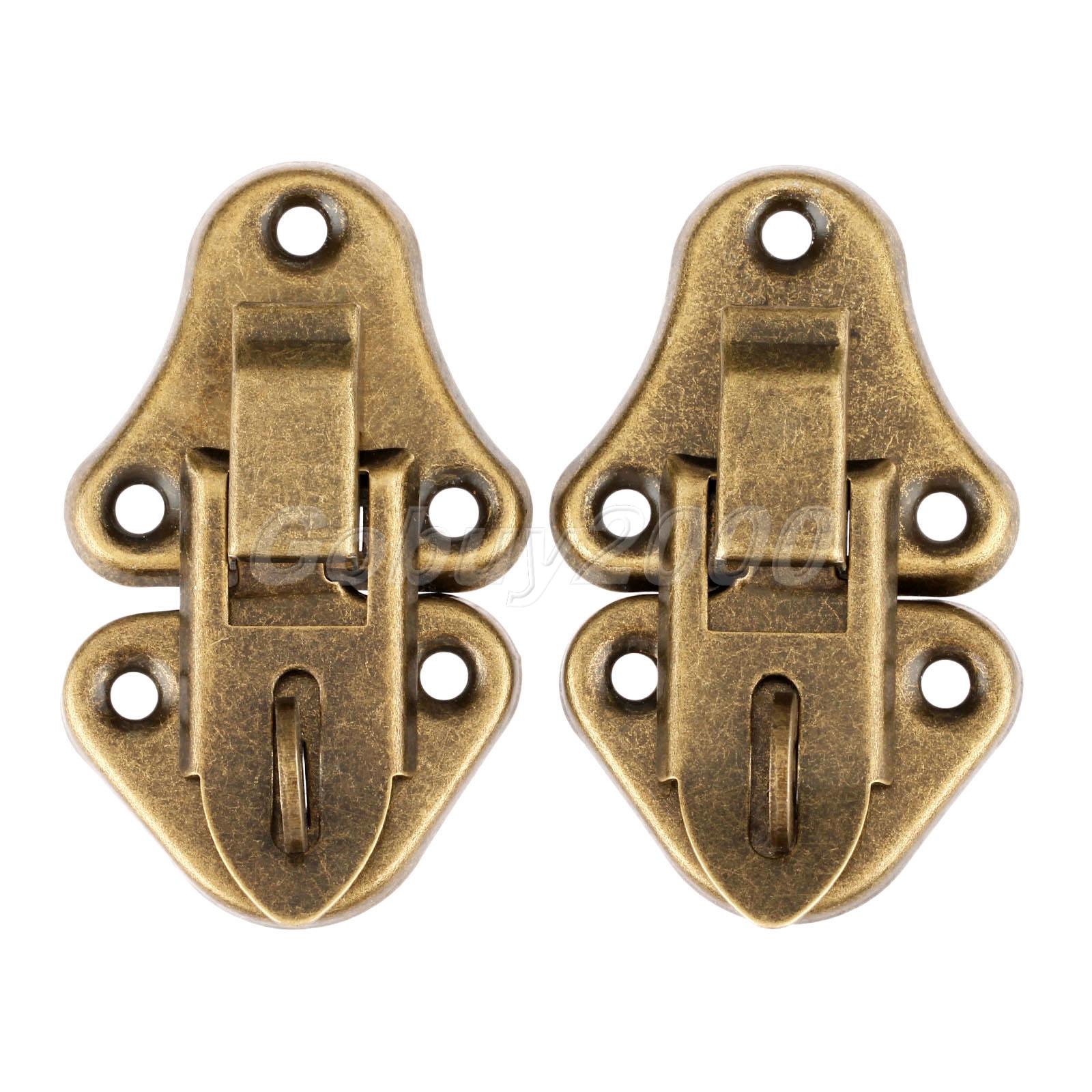 Antique Bronze Jewelry Box Toggle Latches Hasps Wood Chest Lock Clasps ...